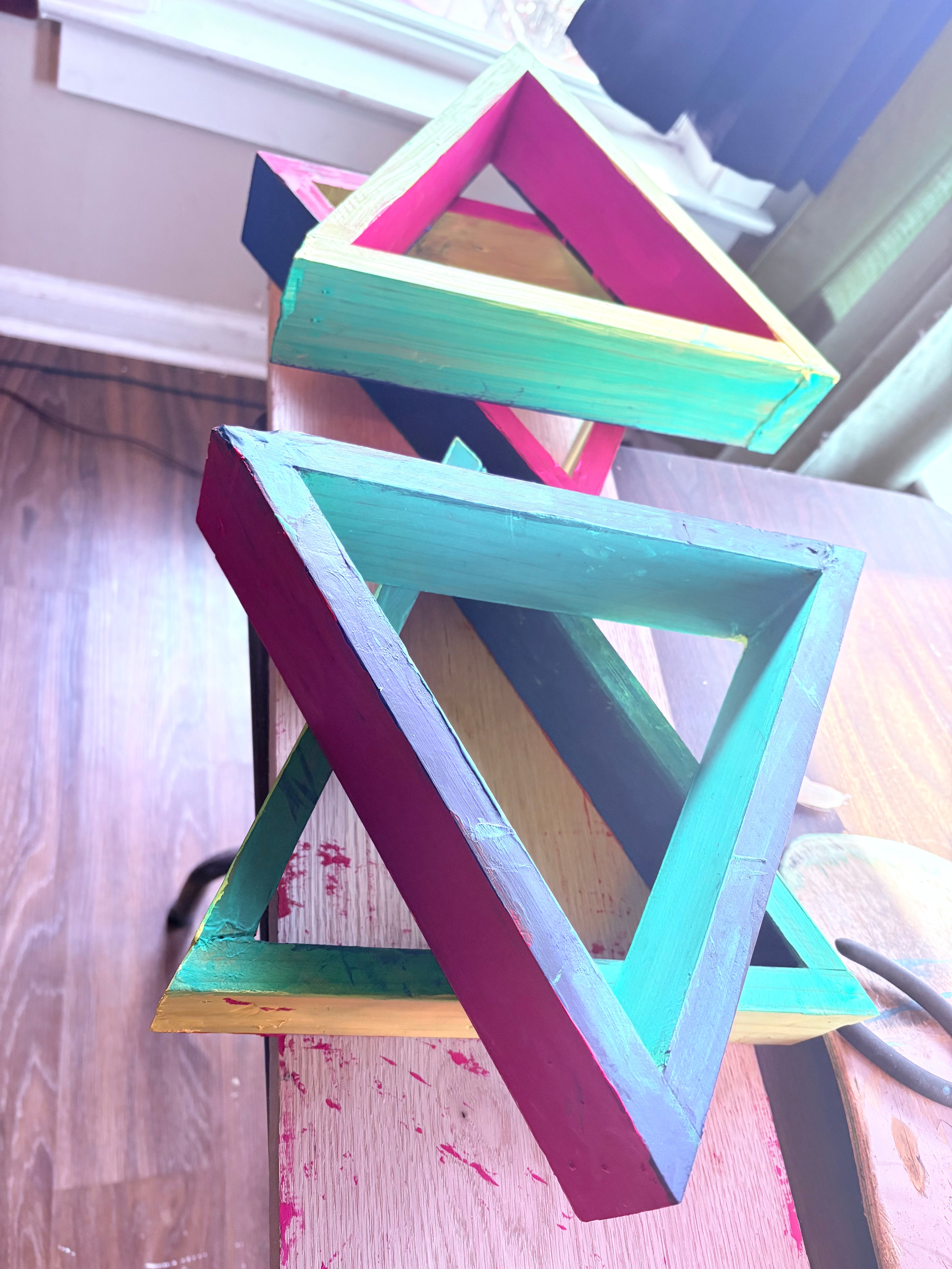 Hexagram Wall Shelf - Elemental Series