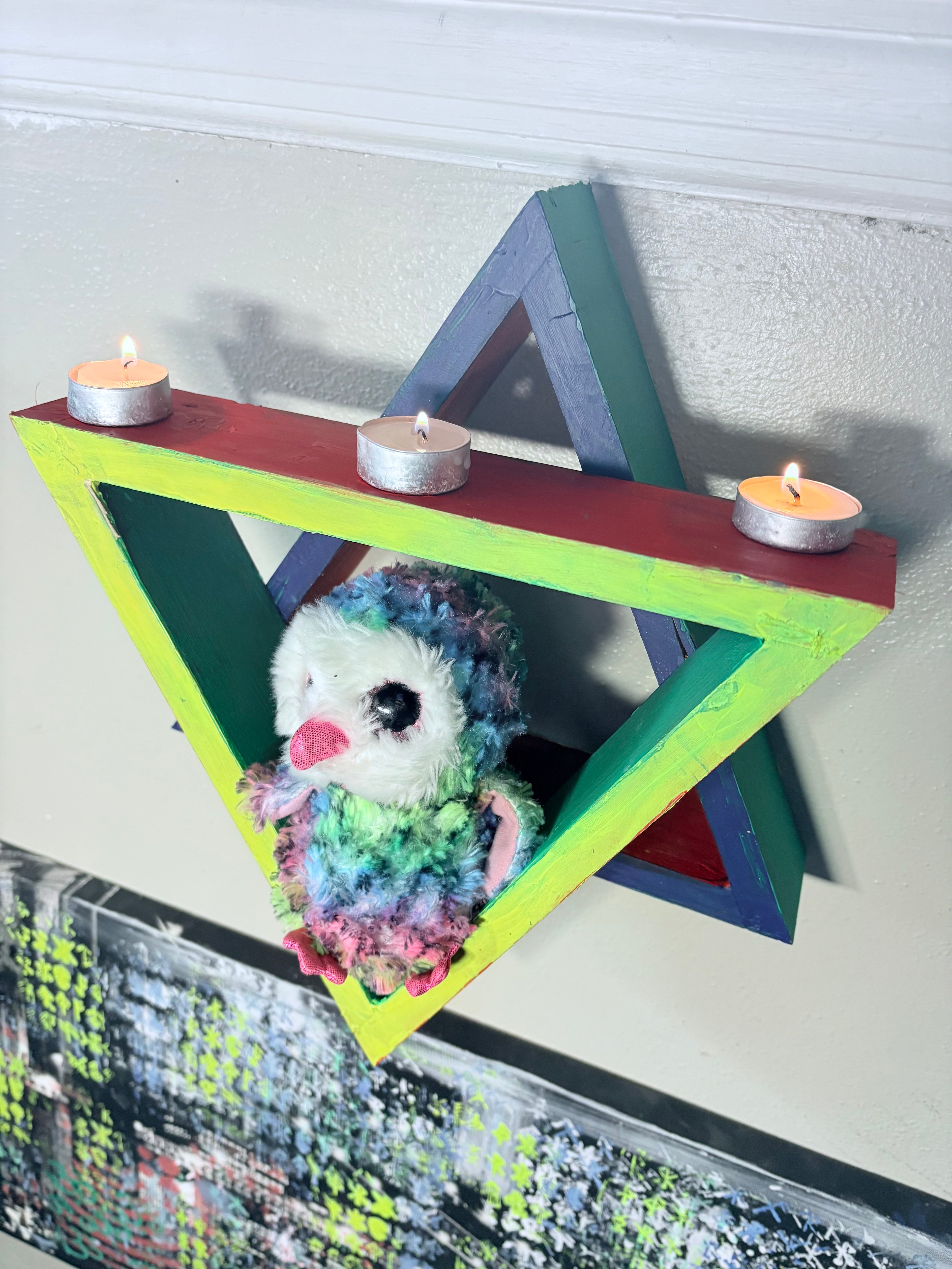 Hexagram Wall Shelf - Elemental Series