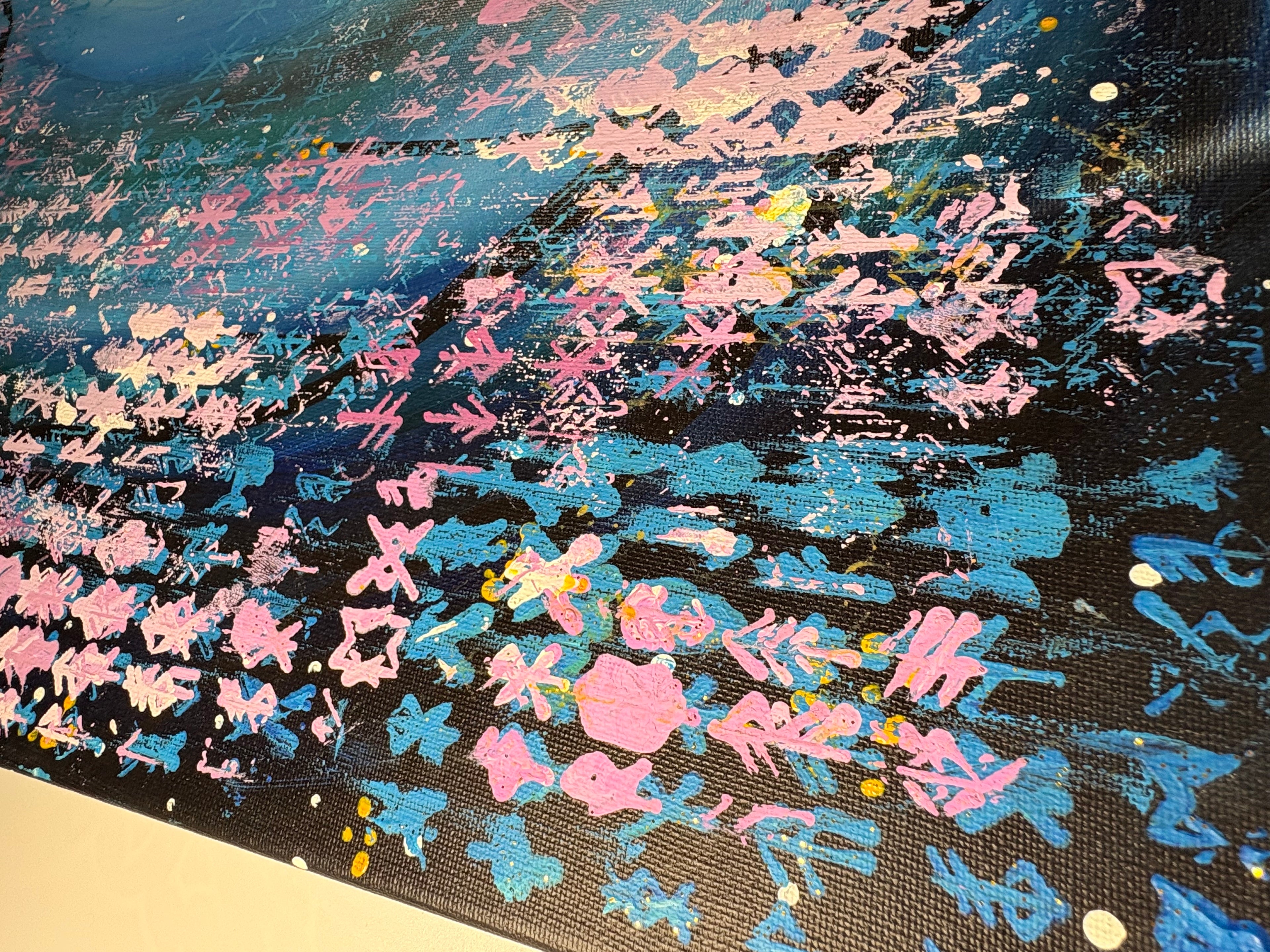 Twin Moons – Original Lunar Diptych Painting (Set of 2)