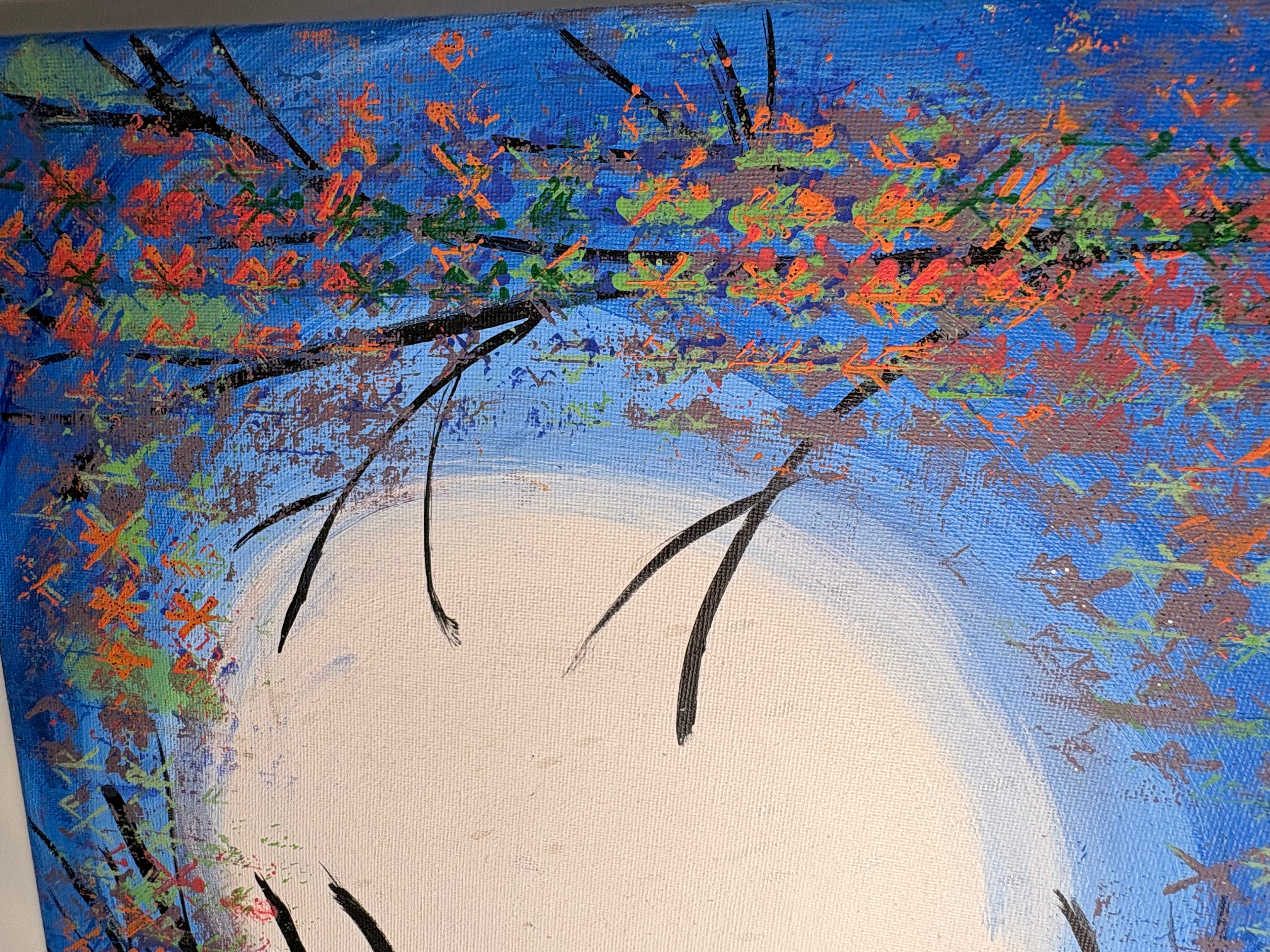 Twin Moons – Original Lunar Diptych Painting (Set of 2)