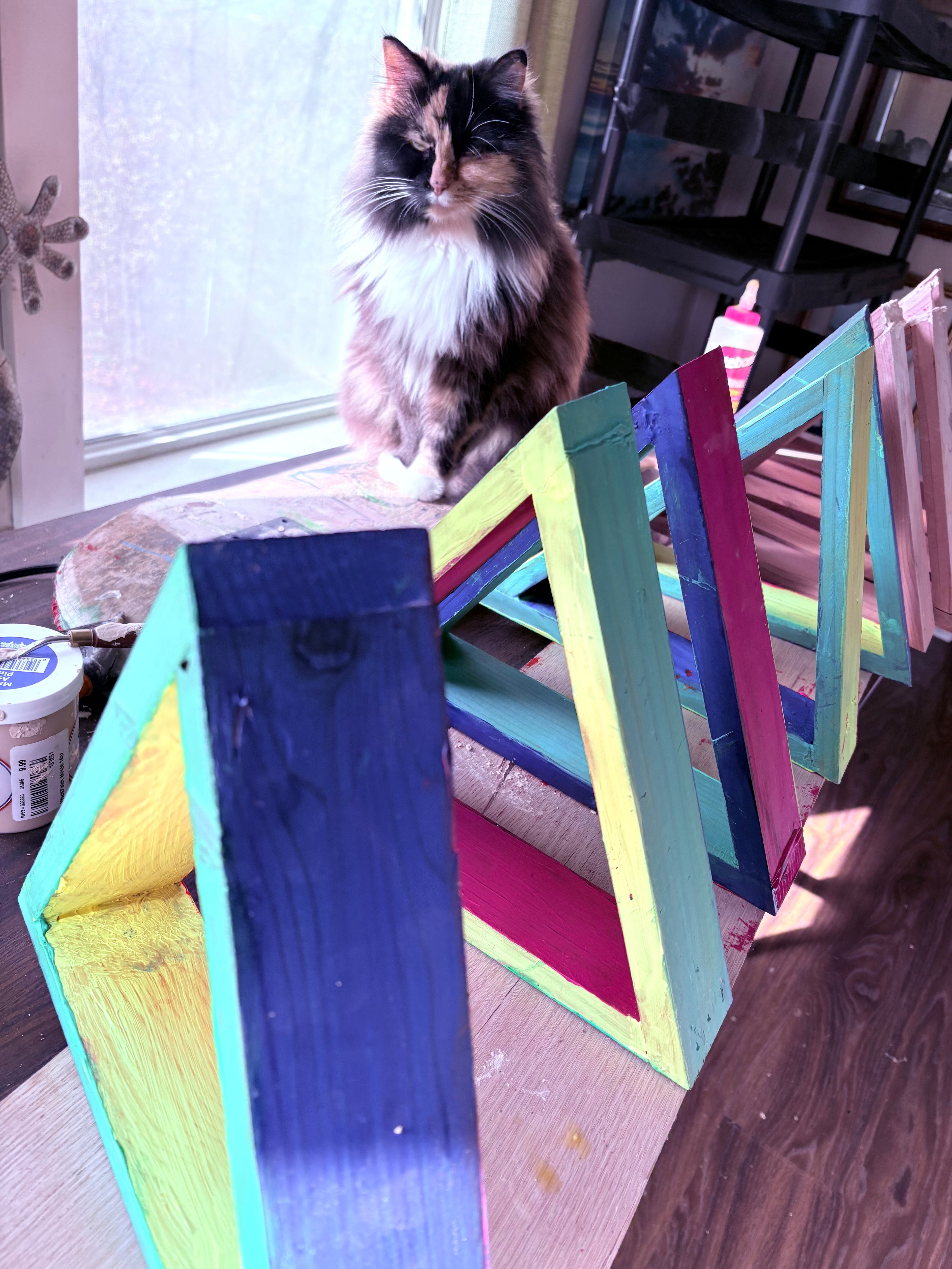 Hexagram Wall Shelf - Elemental Series