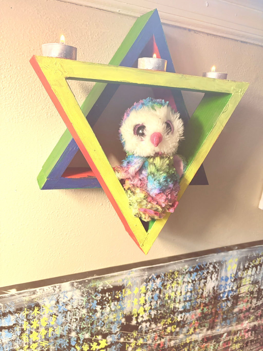 Hexagram Wall Shelf - Elemental Series