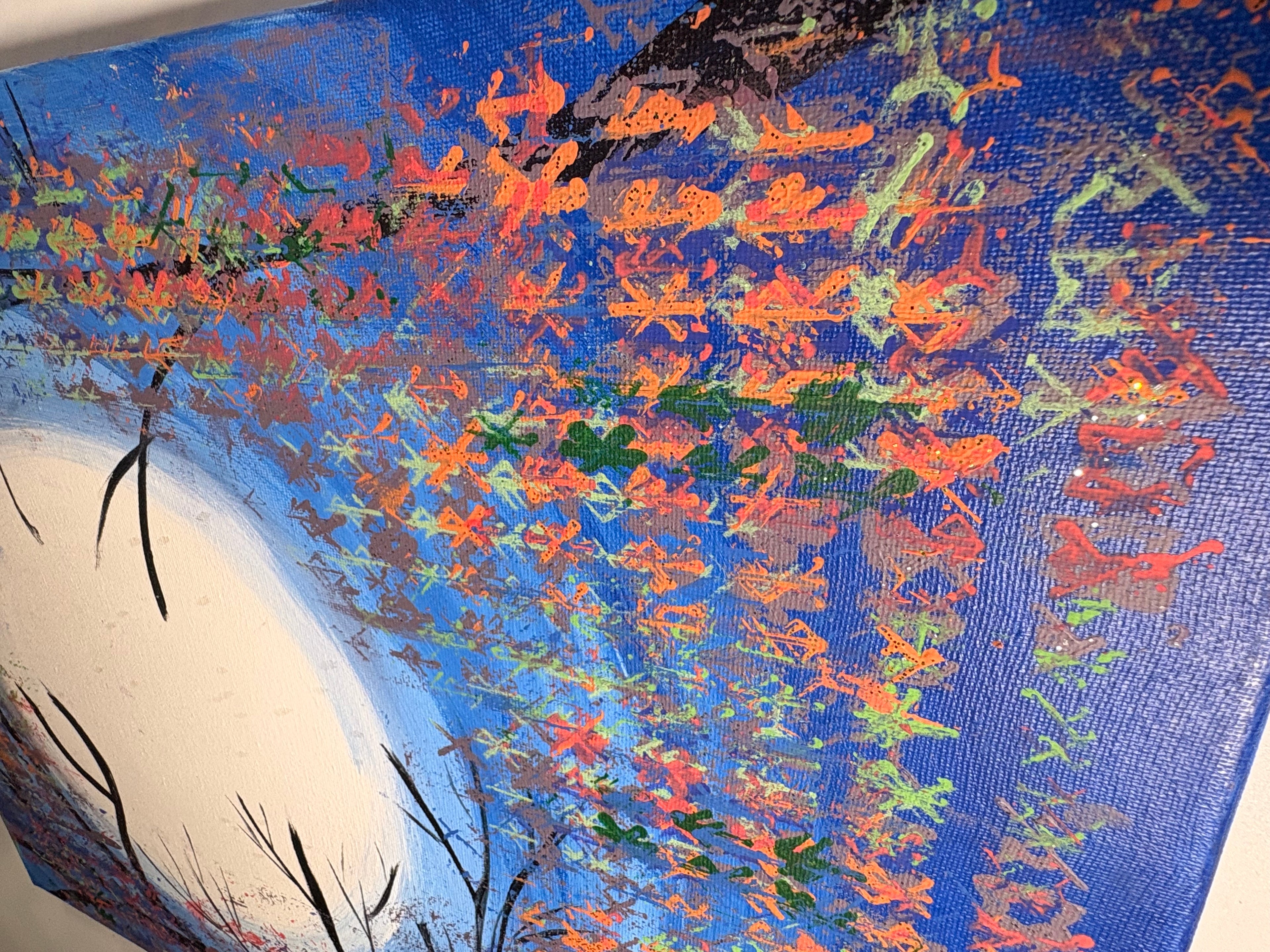 Twin Moons – Original Lunar Diptych Painting (Set of 2)