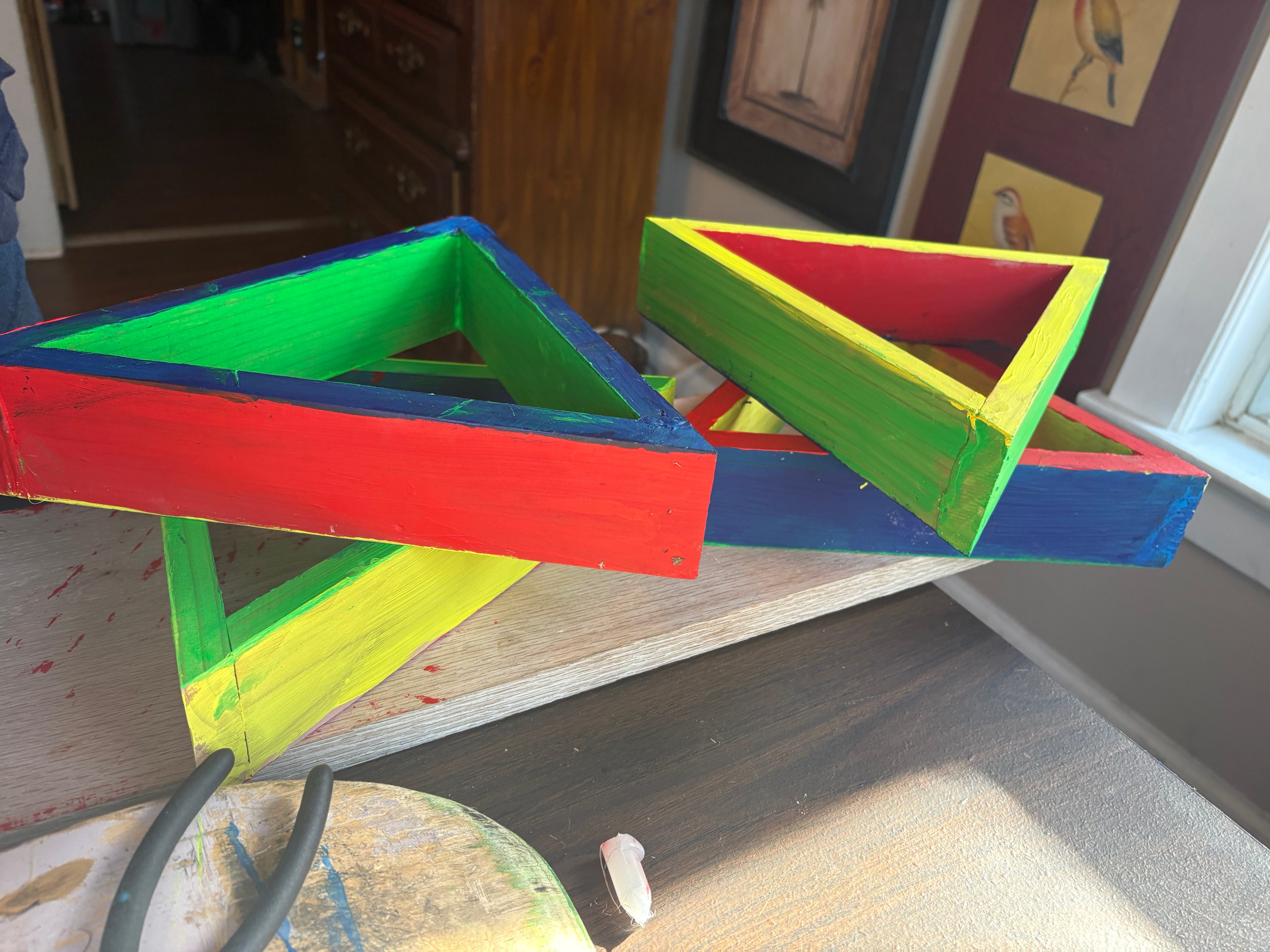 Hexagram Wall Shelf - Elemental Series