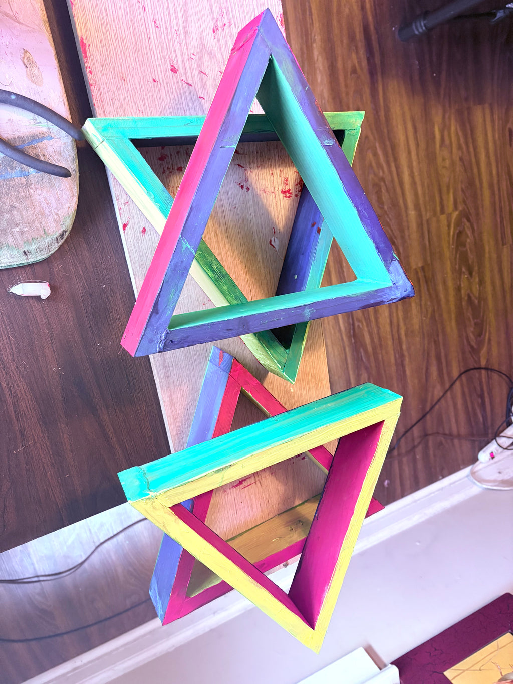 Hexagram Wall Shelf - Elemental Series