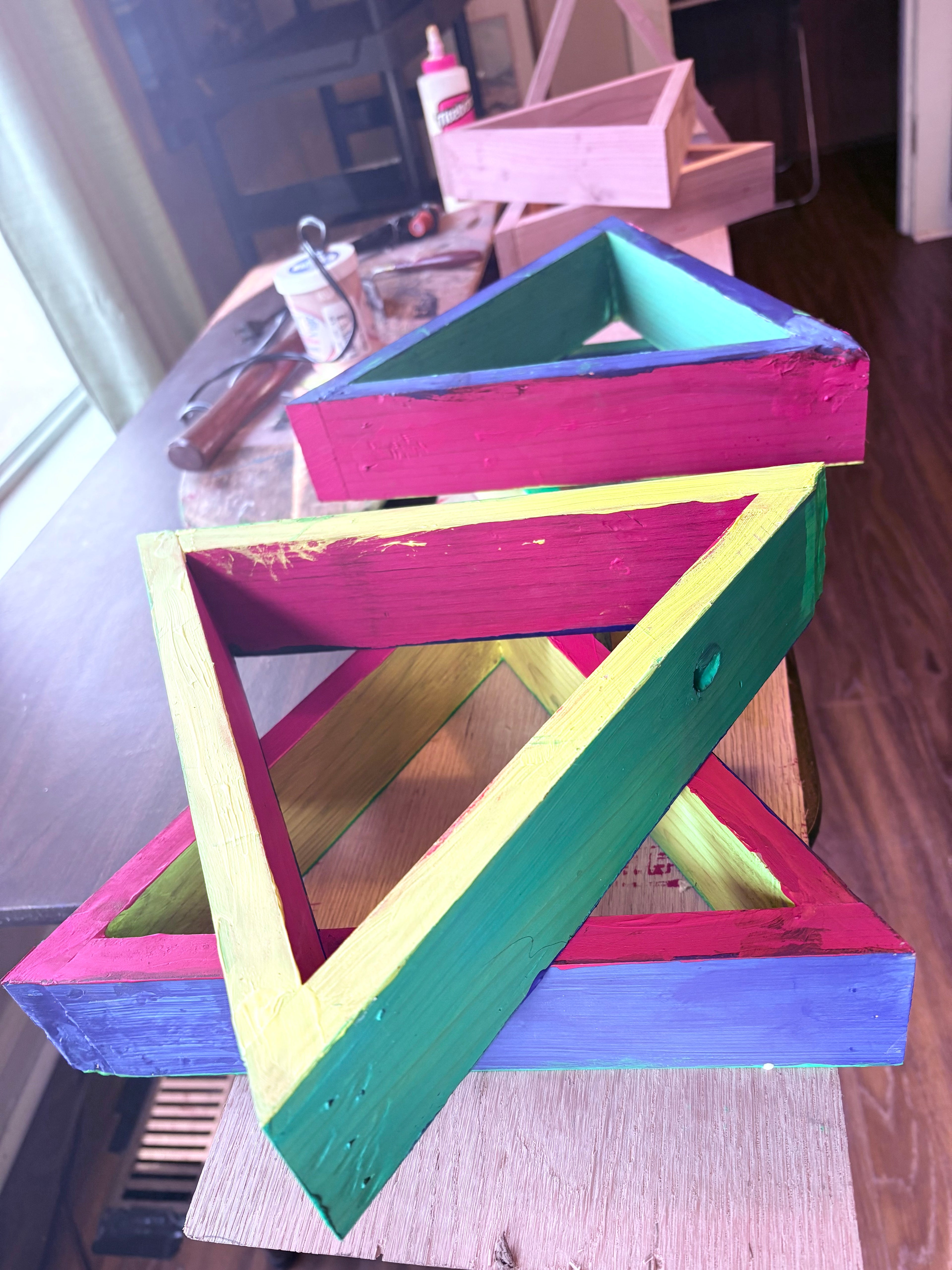 Hexagram Wall Shelf - Elemental Series